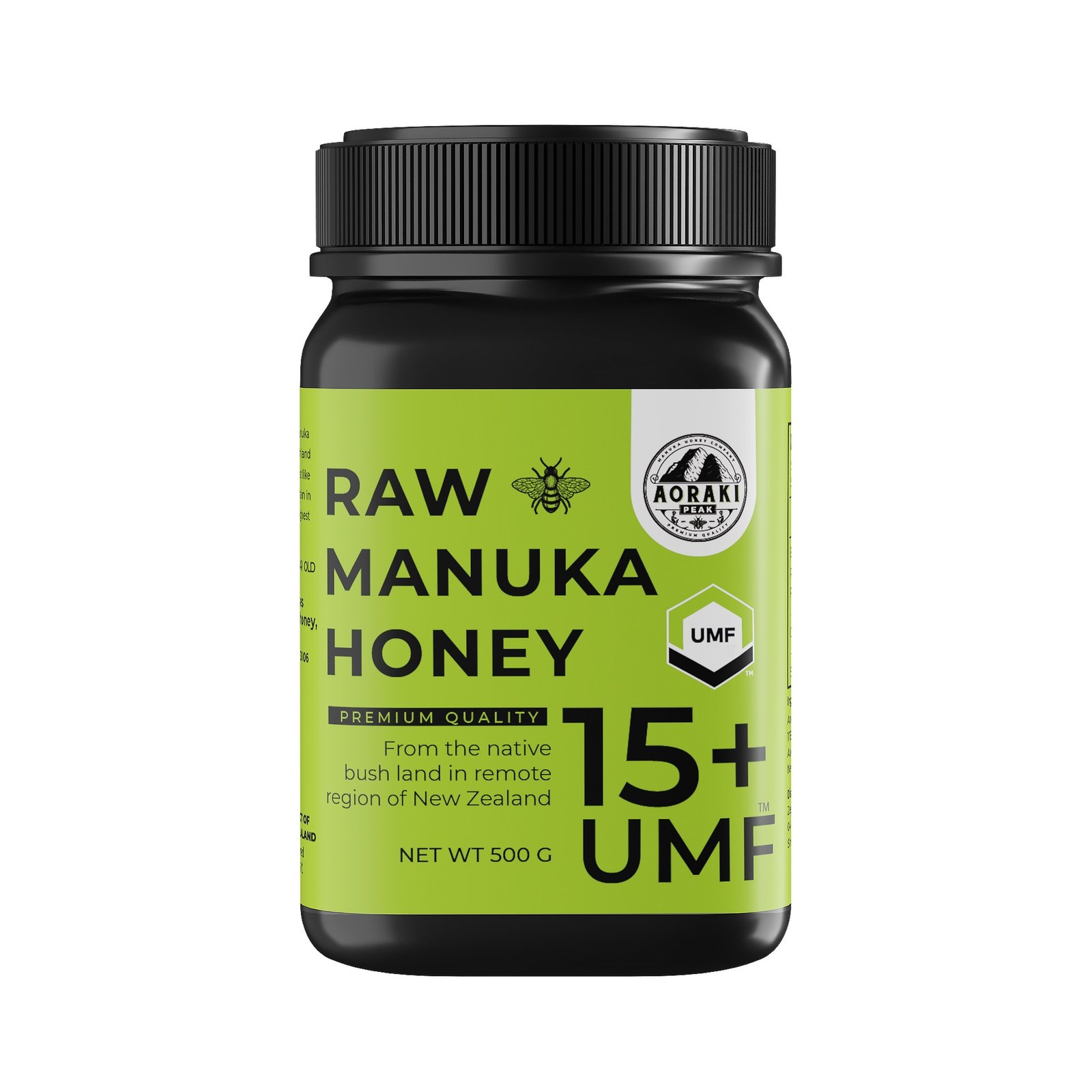 Aoraki peak Manuka honey UMF 15+